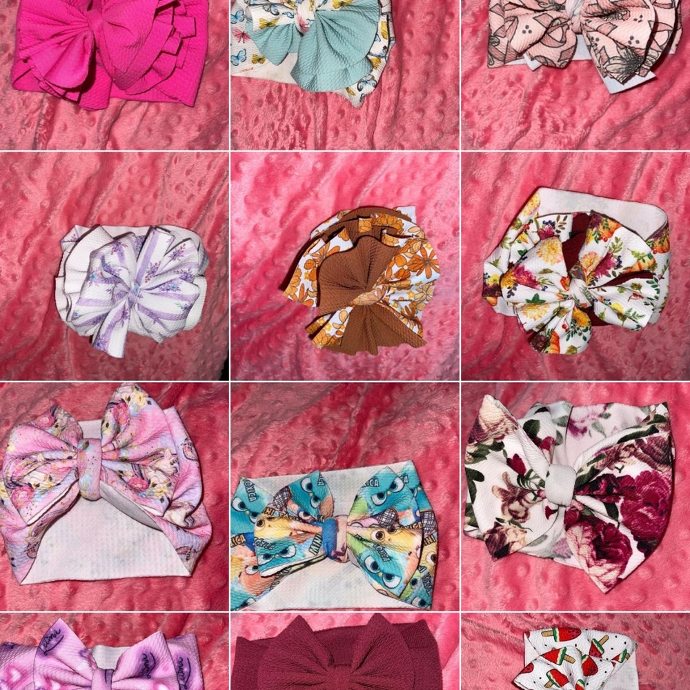 Headwraps, bows, Nylon, knotties, clothes